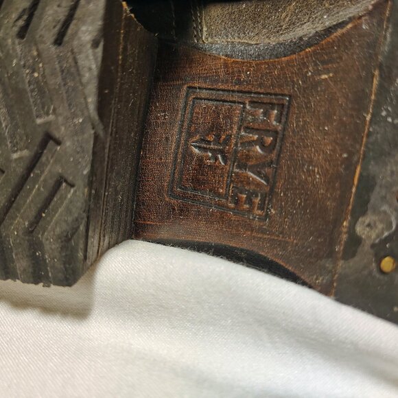 Frye Brown Leather Engineer Boots – Women’s Size 10 - Picture 8 of 8